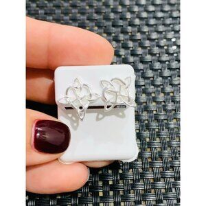 ❤️ 925 Sterling Silver earrings studs witch knot ❤️ Nudo de bruja